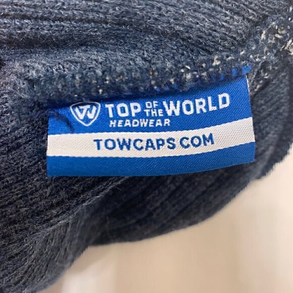 Arizona Wildcats NCAA Navy Blue Gray Top of the World Beanie Hat Cap - Picture 3 of 3